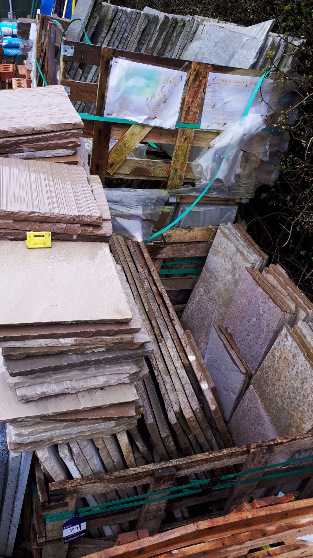 Quantity of paving, including Indian Sandstone*Please note, there are no loading facilities on site, - Image 2 of 5