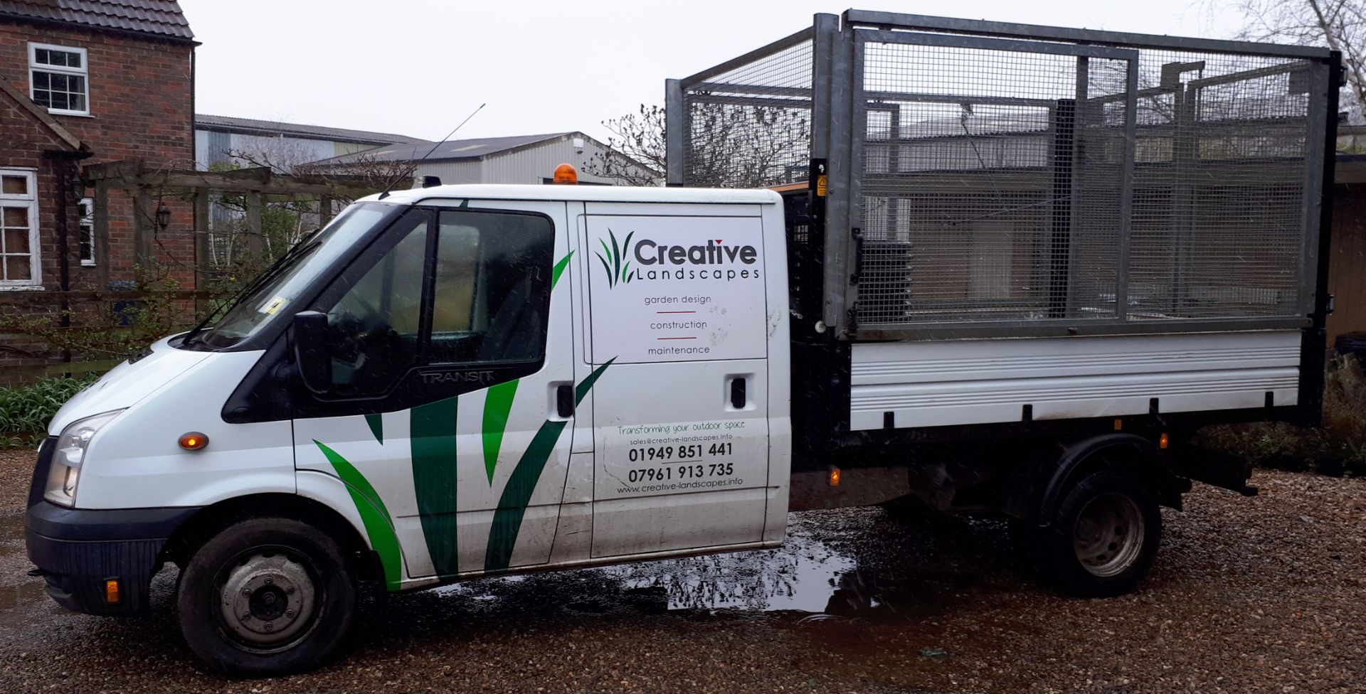 Ford Transit 125 T350 RWD cage tipper van, registration HG13 GKY, first registered 31 July 2013, - Bild 2 aus 18