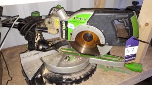 Evolution Fury 3 XL sliding mitre saw