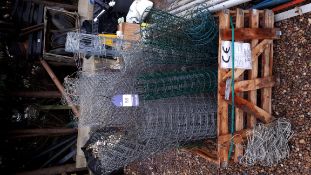 Assortment of wire mesh, and mesh netting