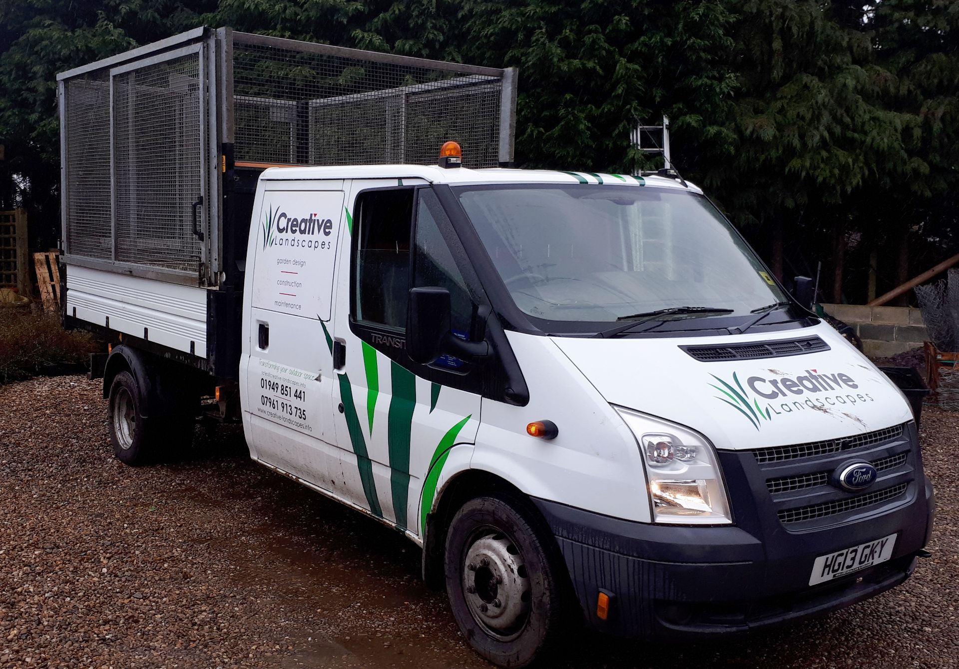 Ford Transit 125 T350 RWD cage tipper van, registration HG13 GKY, first registered 31 July 2013, - Bild 7 aus 18