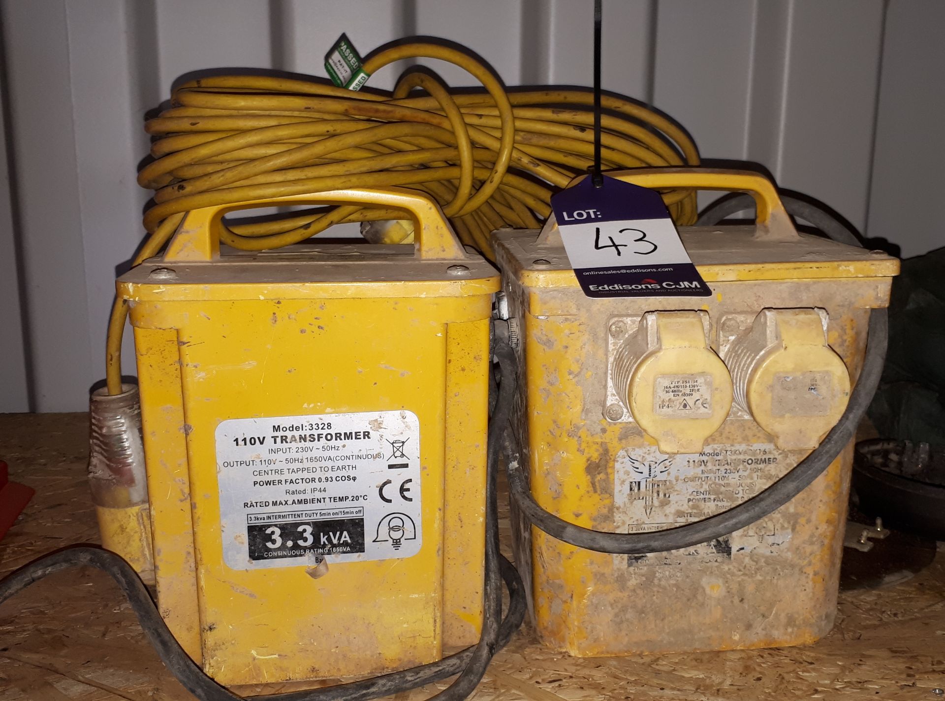 2 x 110V Transformers