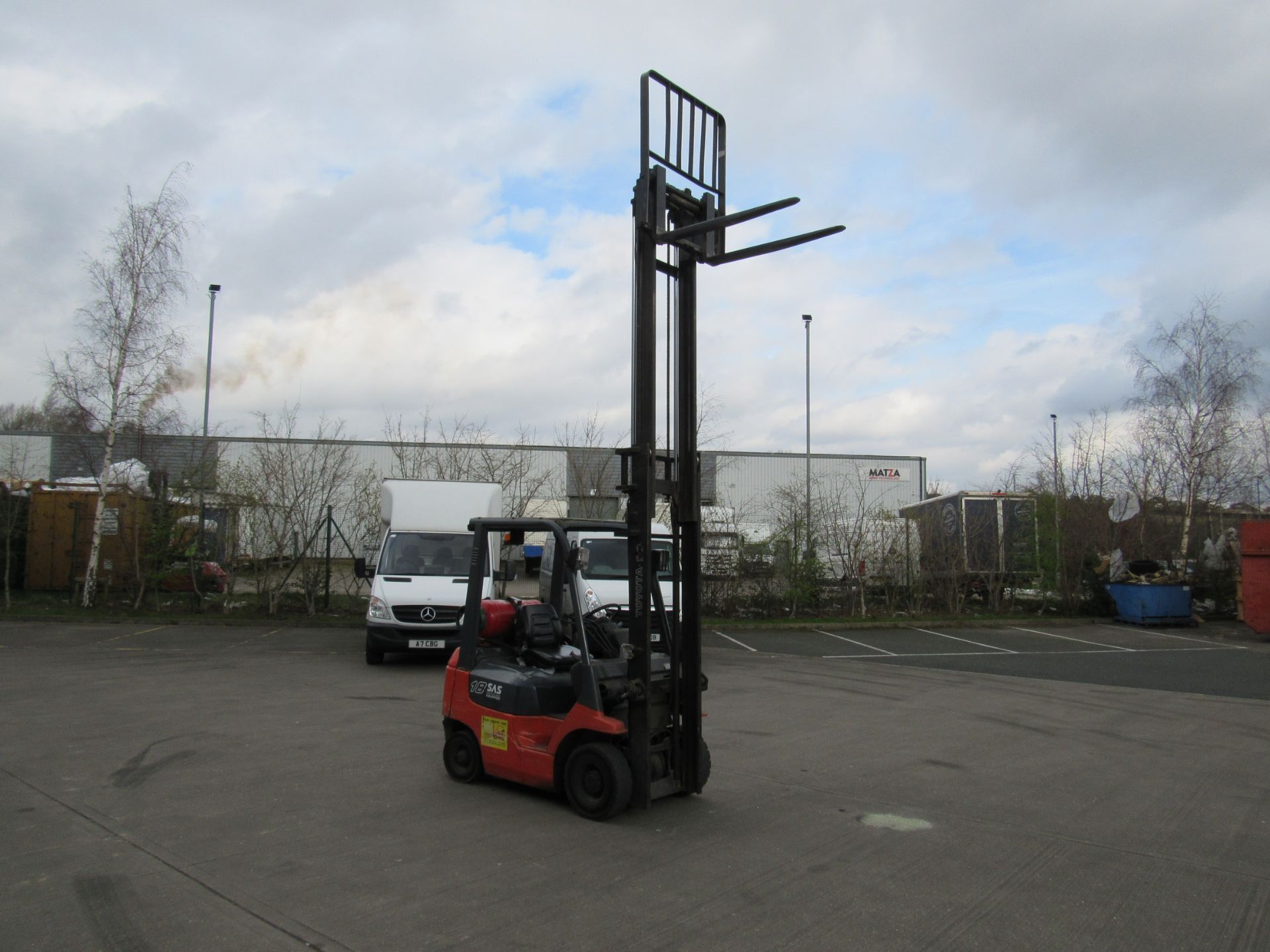 Toyota 42-7FGF18 Duplex Mast 18 SAS LPG Fork Lift Truck, 5775Hours, Year 2000, Serial Number 407 FGI - Image 8 of 11