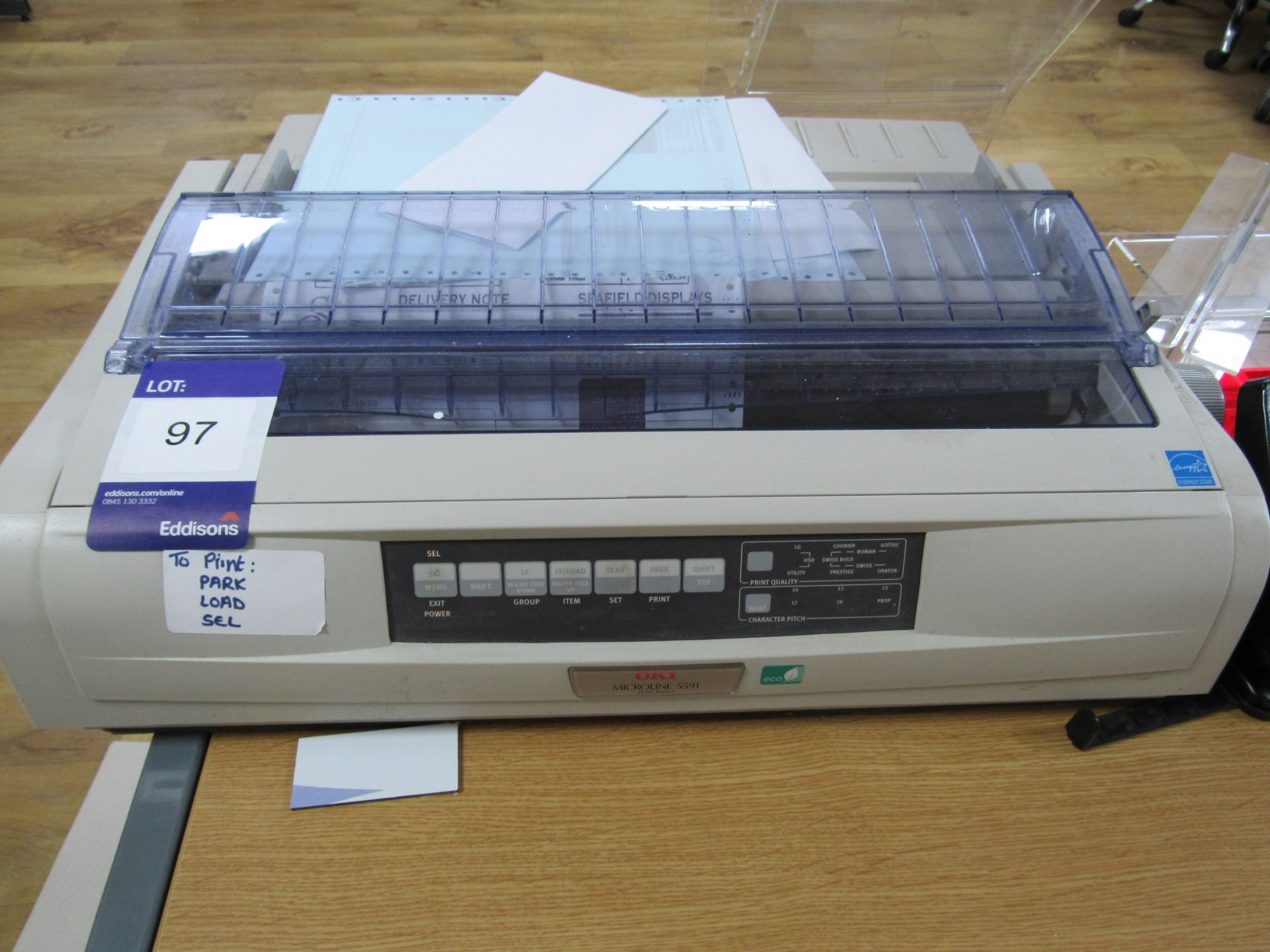 OKI Microline 5591 Forms printer - Image 2 of 2