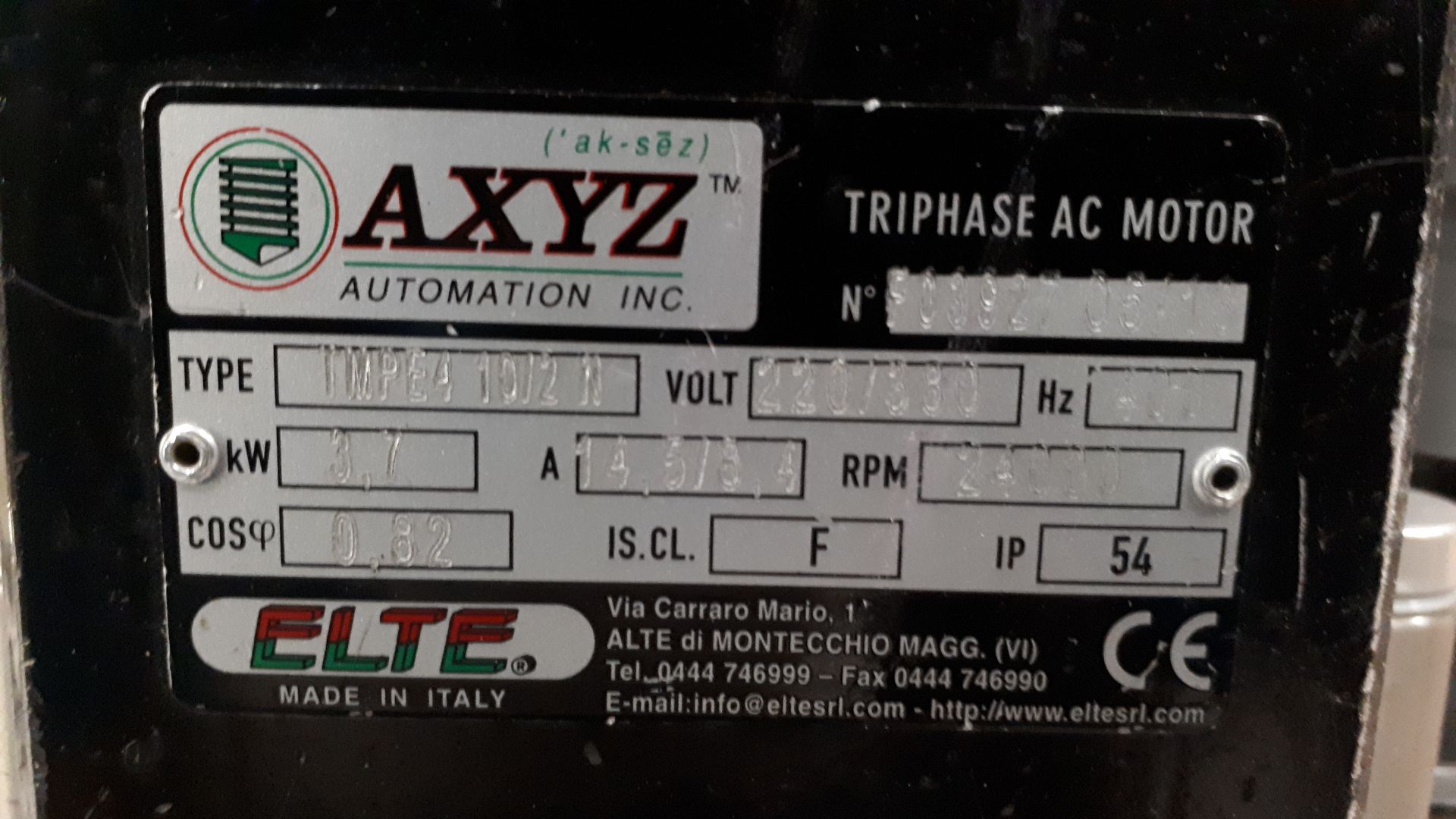 AXYZ 4008 Flat Bed CNC Router Table, Serial Number - Image 10 of 11