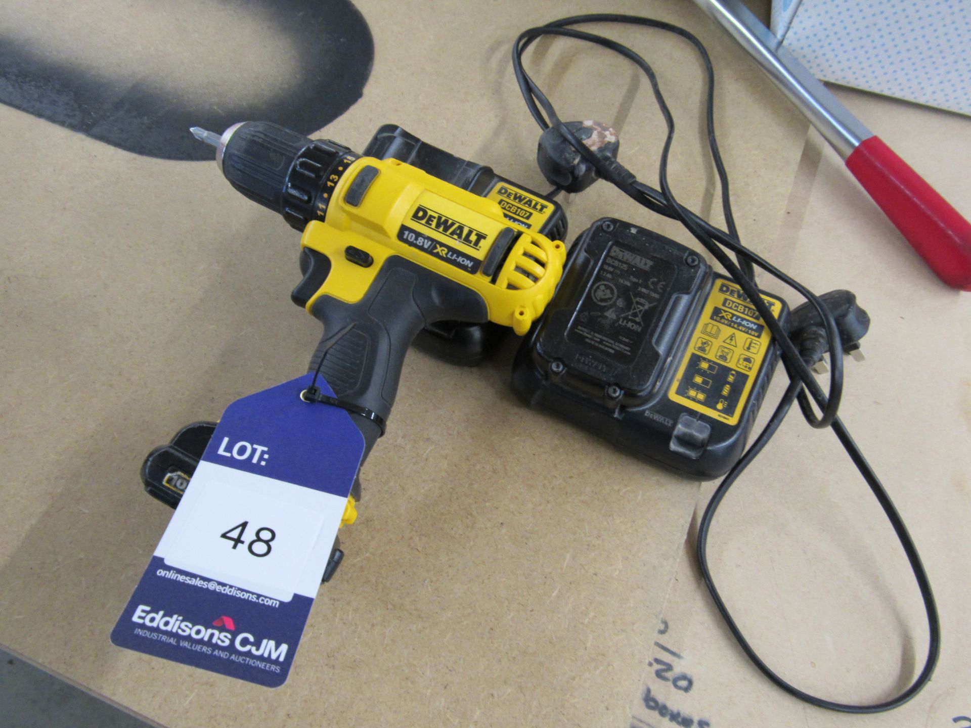 Dewalt DCD710 Cordless Driver with 2 Batteries and Charger - Image 2 of 2