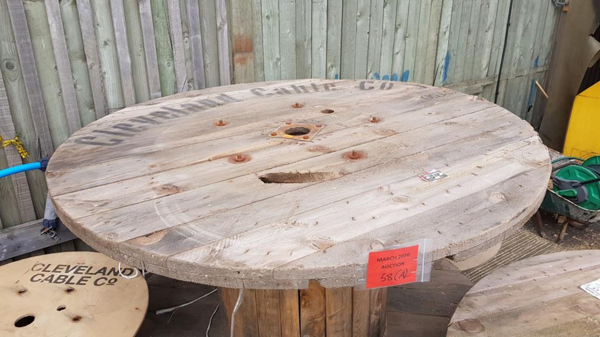 3 Wooden Cable Drums For Rustic Garden Furniture. - Image 9 of 10