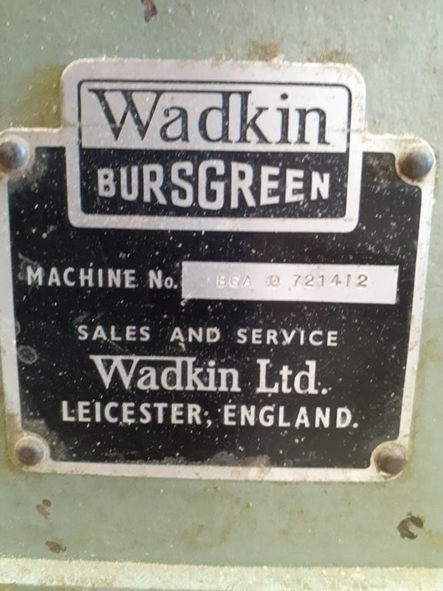 Wadkin Bursgreen BGA PAD Sander - Image 4 of 6