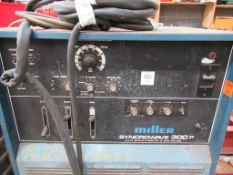 A Miller Syncrowave 300P AC/DC Gas Tungsten Arc or Smellded Metal Arc Welding Power Source