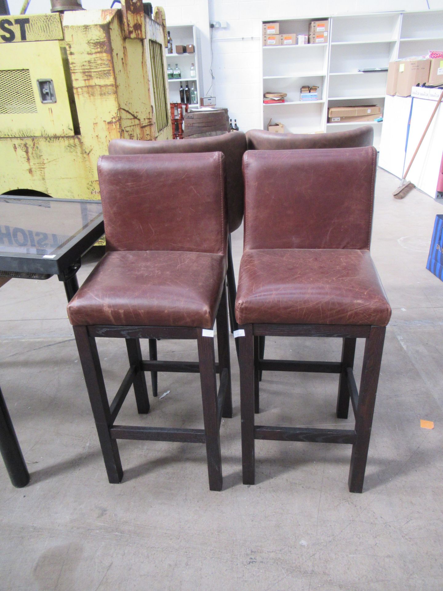 4 x Leatherette Barstools in two styles - Image 2 of 2