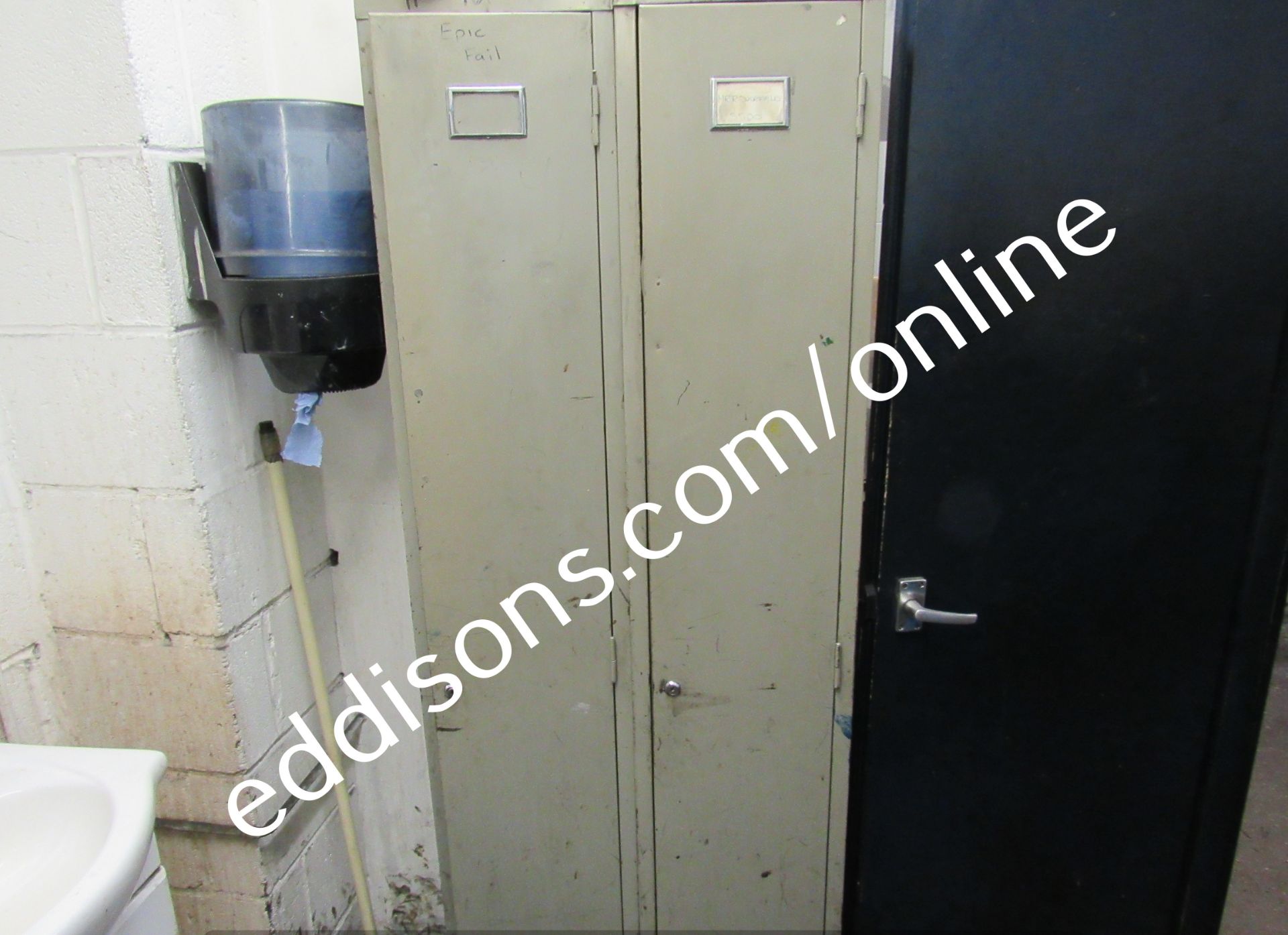 8 Various Steel Lockers & Indesit Under Counter Fridge - Image 4 of 4