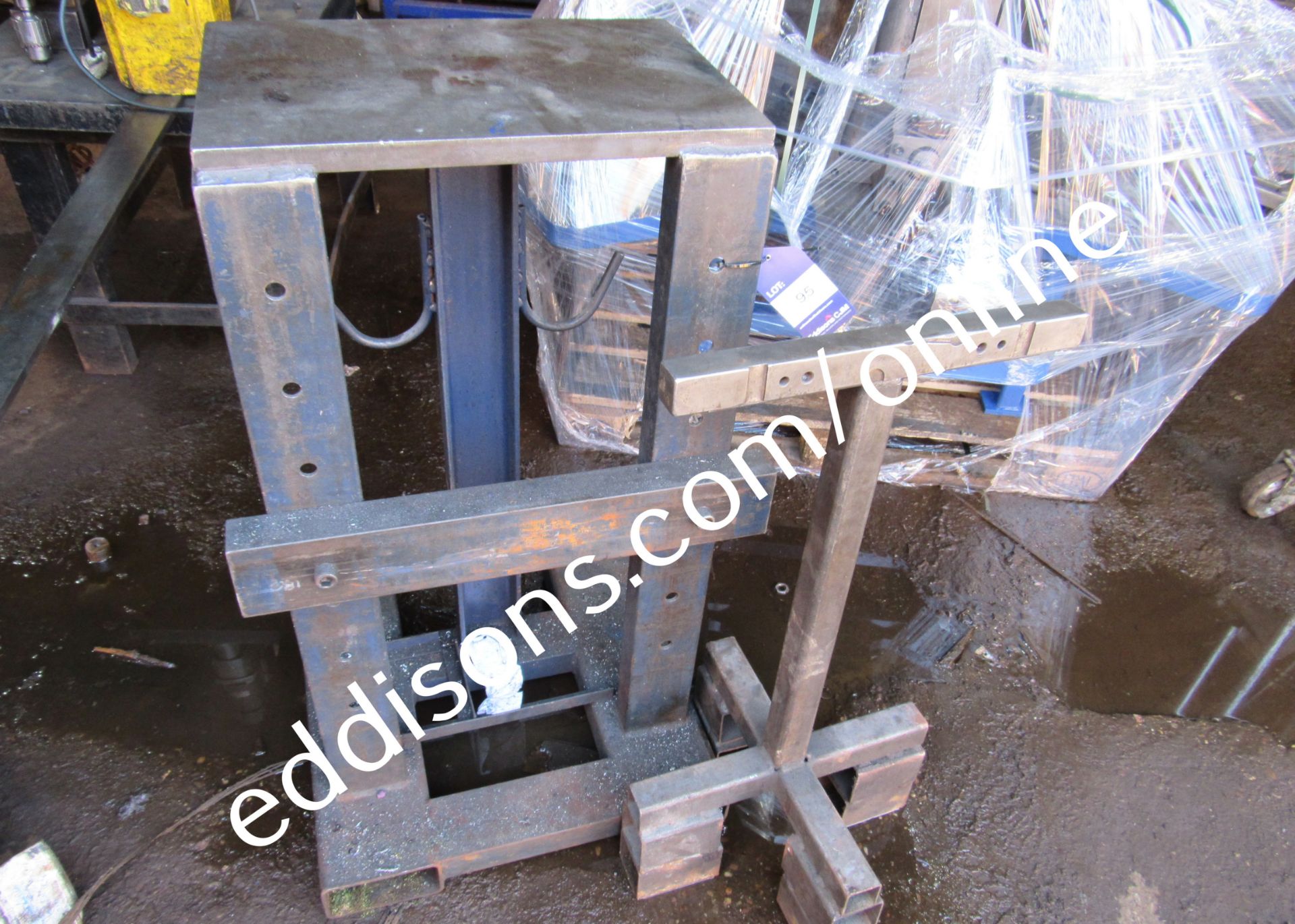 Heavy Duty Fabricated Steel Trolley with Fork Truc - Image 2 of 2