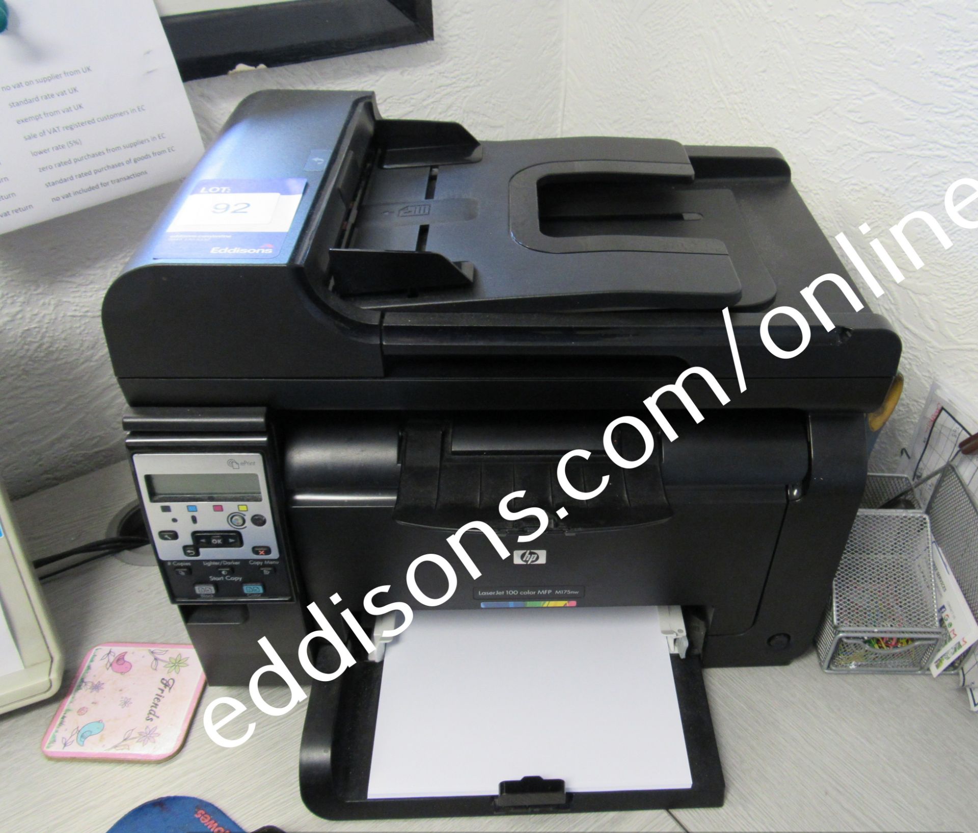 HP LaserJet colour MFPM175NW printer - Image 2 of 3