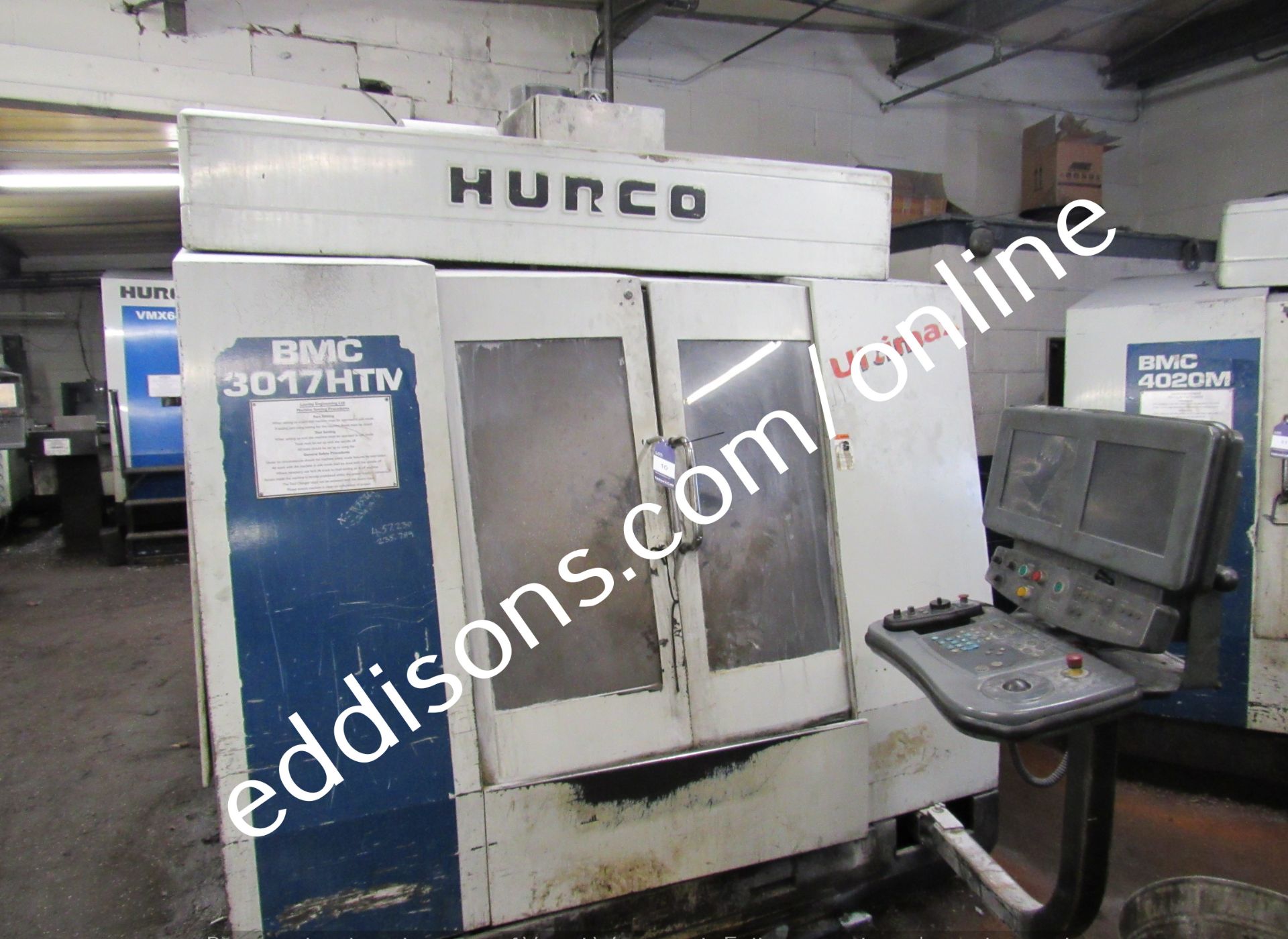 Hurco Ultimax BMC 3017HTM (762mm x 460mm bed limit), with 24 Station Tool Changer, 1997, Serial - Image 2 of 11