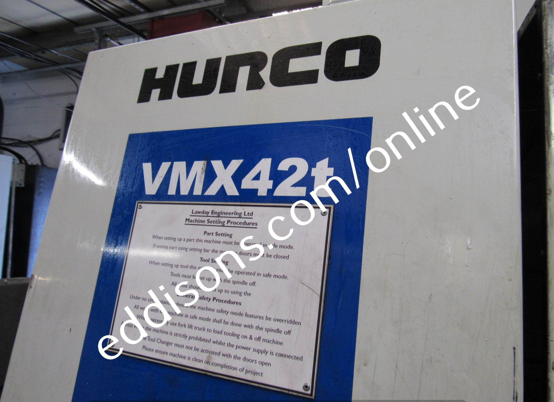 Hurco VMX42t CNC machining centre (1067mm x 610mm - Image 6 of 10