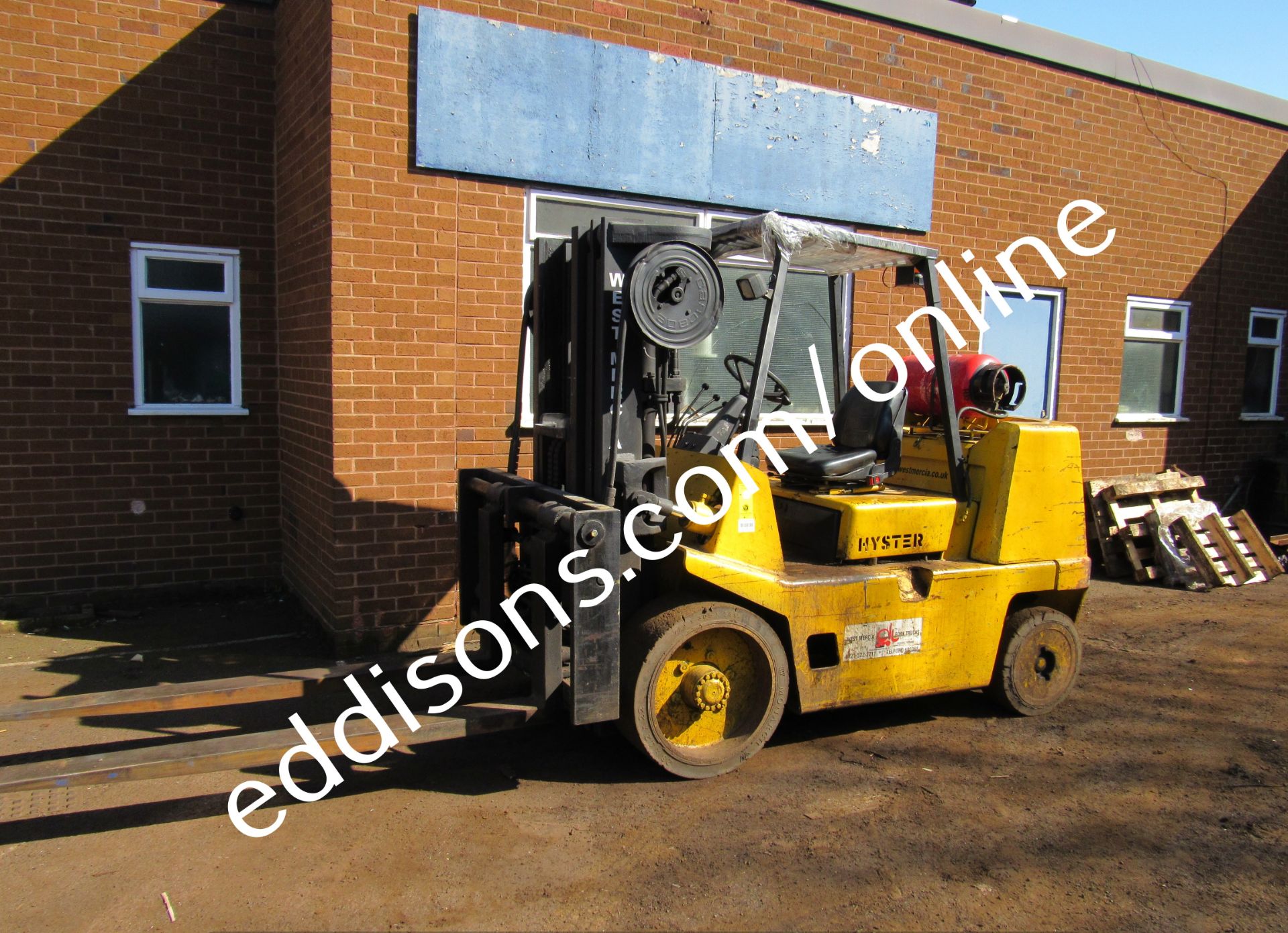 Hyster S7.00XL 7000KG LPG forklift truck, 7600 Hours, 3590mm Lift, Triple Extension Mast, Year 1997, - Image 2 of 13