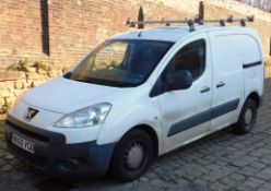 Peugeot Partner L1 850 S 1.6 HDi 90 panel van, registration NU60 VCD, first registered 12 October