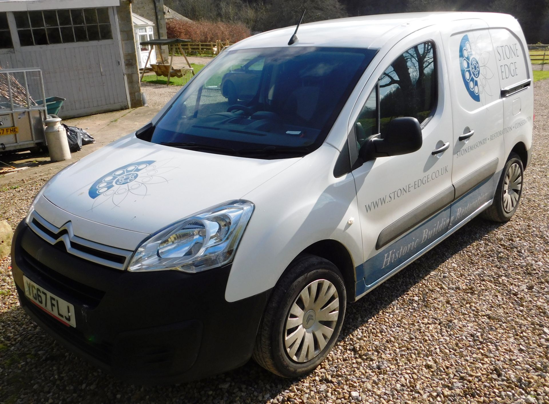 Citroen Berlingo 625 Enterprise Blue HDi panel van, registration YG67 FLJ, first registered - Image 7 of 14