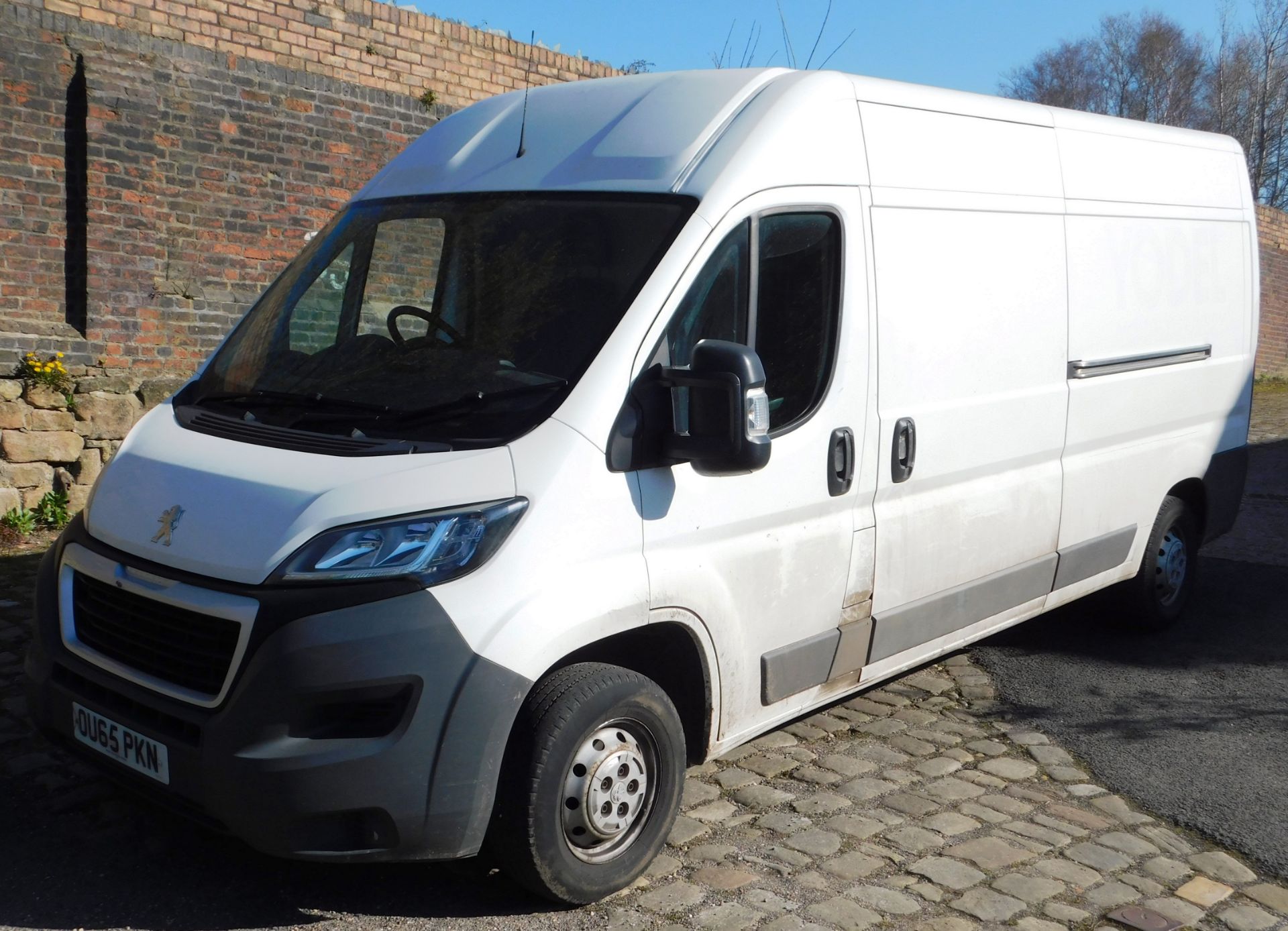 Peugeot Boxer 335 L3 2.2 HDi H2 panel van, registration OU65 PKN, first registered 14 October