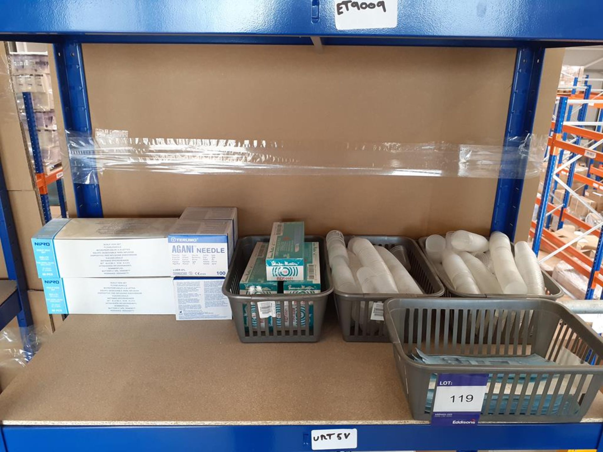 Shelf to contain Terumo Needles, Disposable Scalpels, Iris Scissors etc