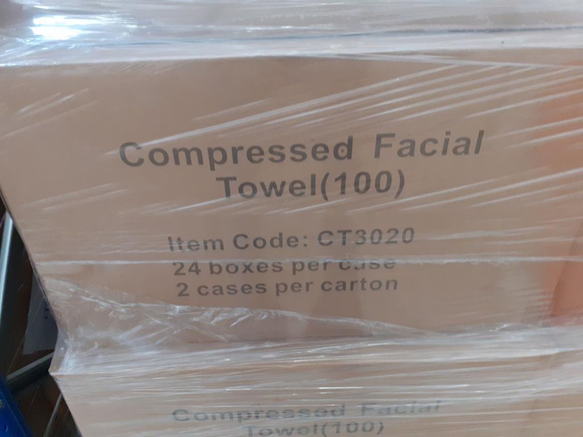 Pallet of Compressed Facial Towels (approx 16 boxes) - Image 2 of 4