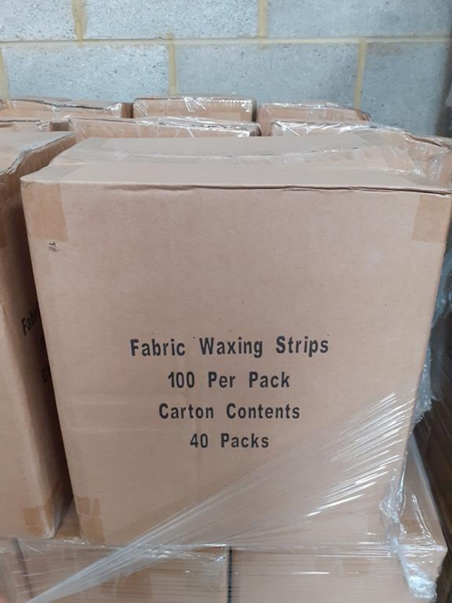 Pallet of Fabric Waxing Strips (approx 36 boxes) - Image 2 of 3