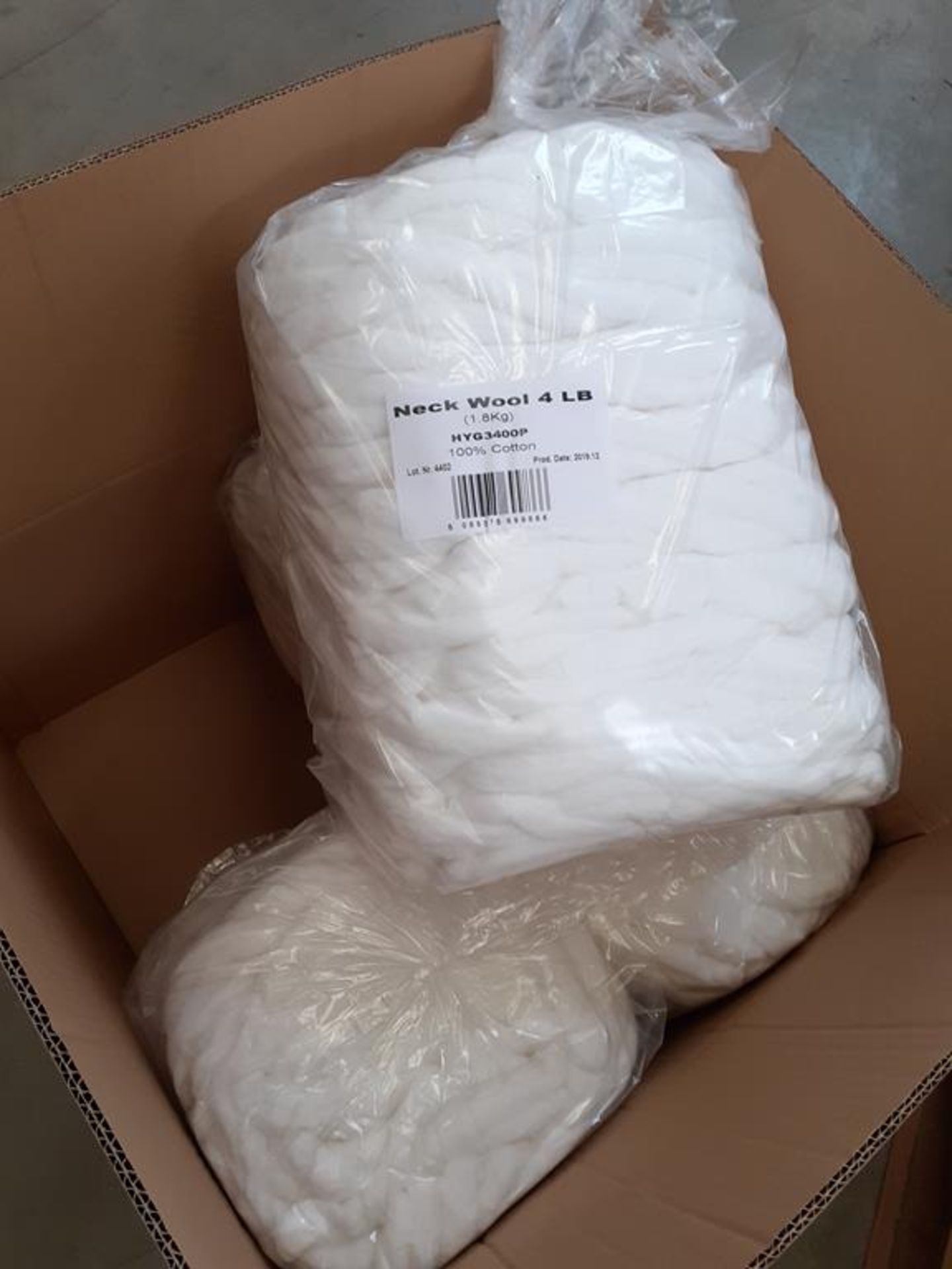 Pallet of Cotton Neck Wool (approx 20 boxes) - Image 3 of 3