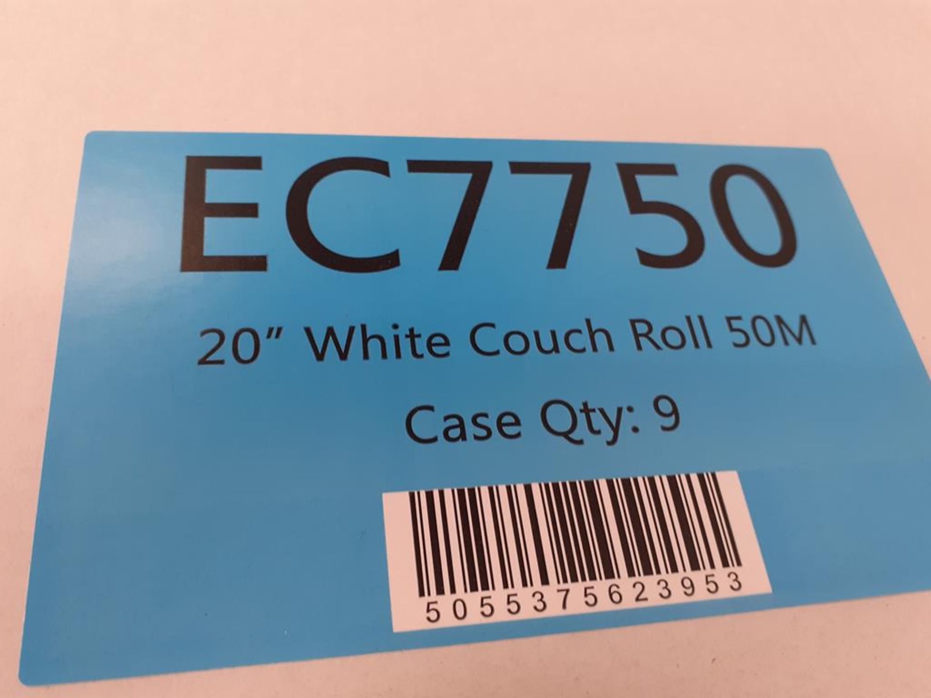 Pallet of 20" White Couch Rolls 50H (approx 15 boxes) - Image 2 of 3