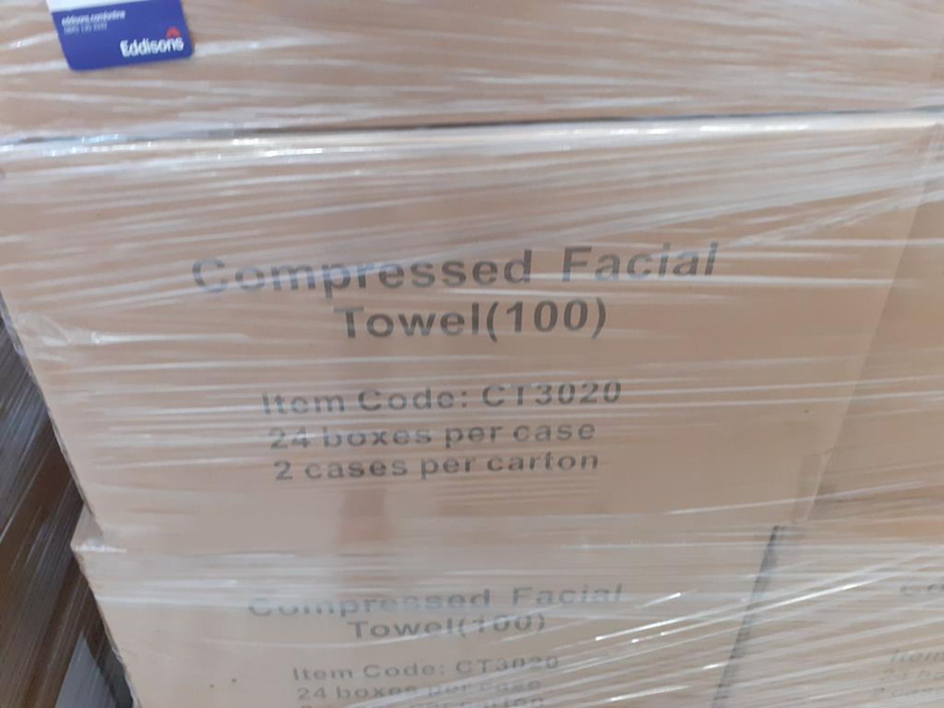 Pallet of Compressed Facial Towels (approx 16 boxes) - Image 2 of 4