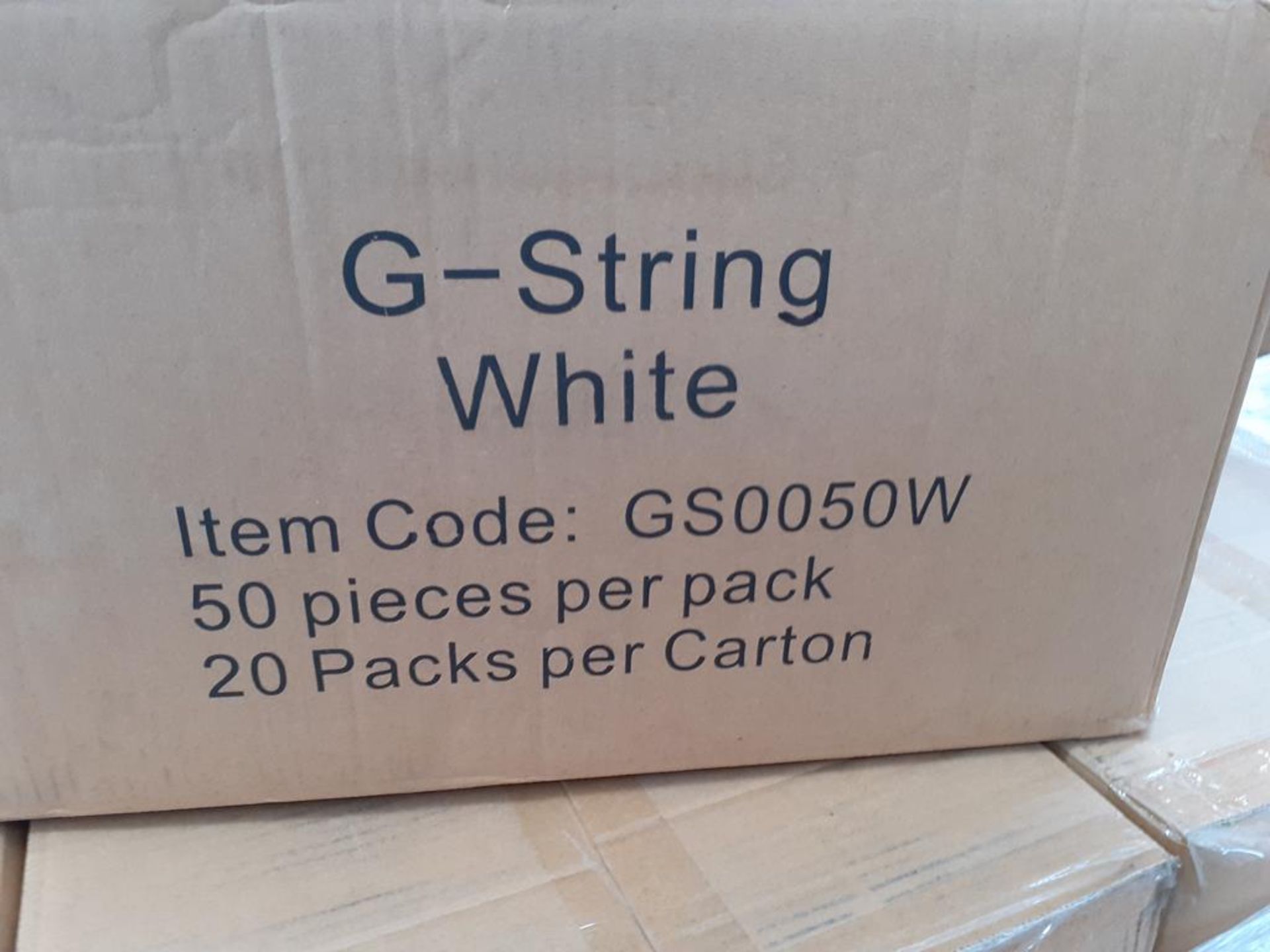 Pallet of White G-Strings (approx 25 boxes) - Image 2 of 3