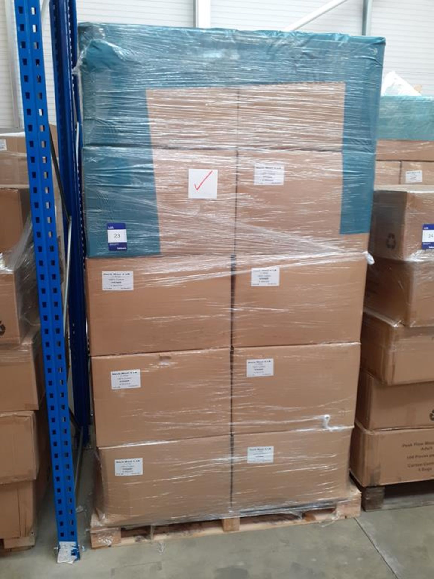 Pallet of Cotton Neck Wool (approx 20 boxes)