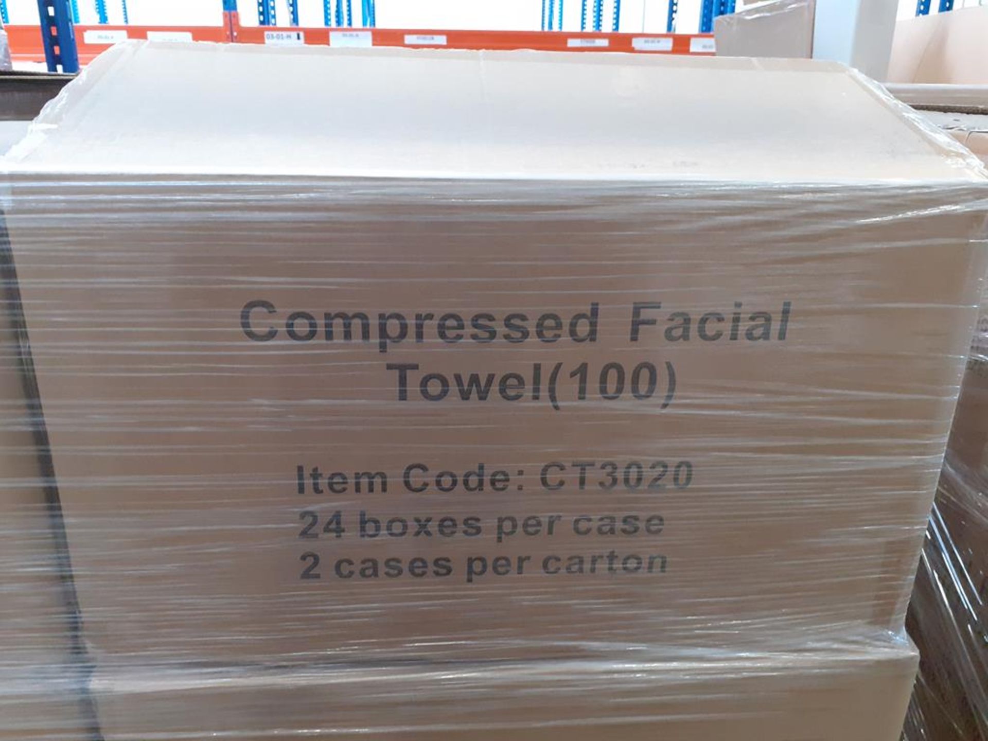 Pallet of Compressed Facial Towels (approx 16 boxes) - Image 3 of 3