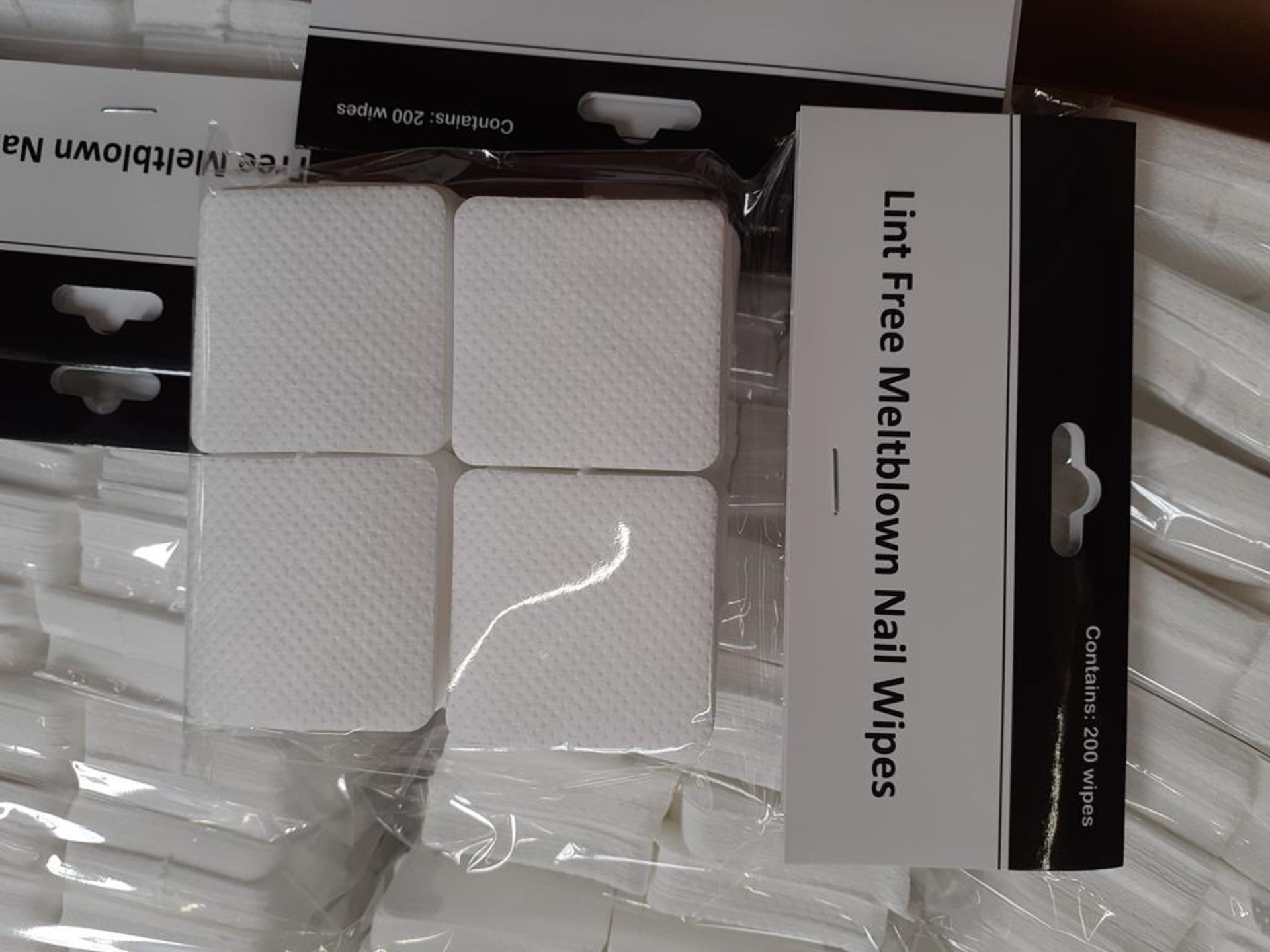 Pallet of Lint Free Melt Blown Nail Wipes (approx 15 boxes) - Image 3 of 3