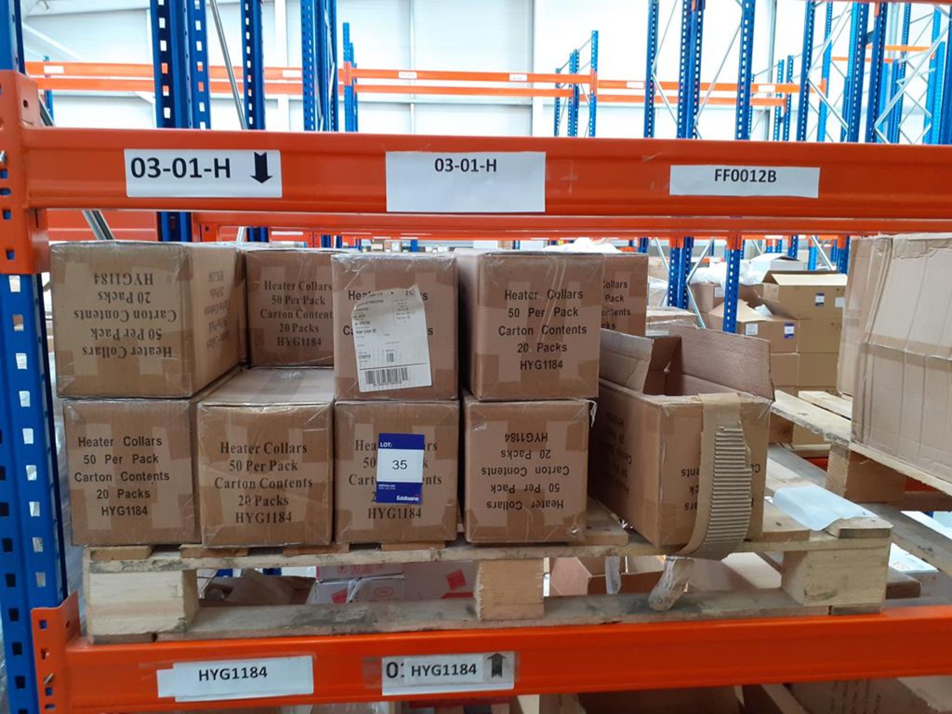 Pallet of Heater Collars (approx 27 boxes)