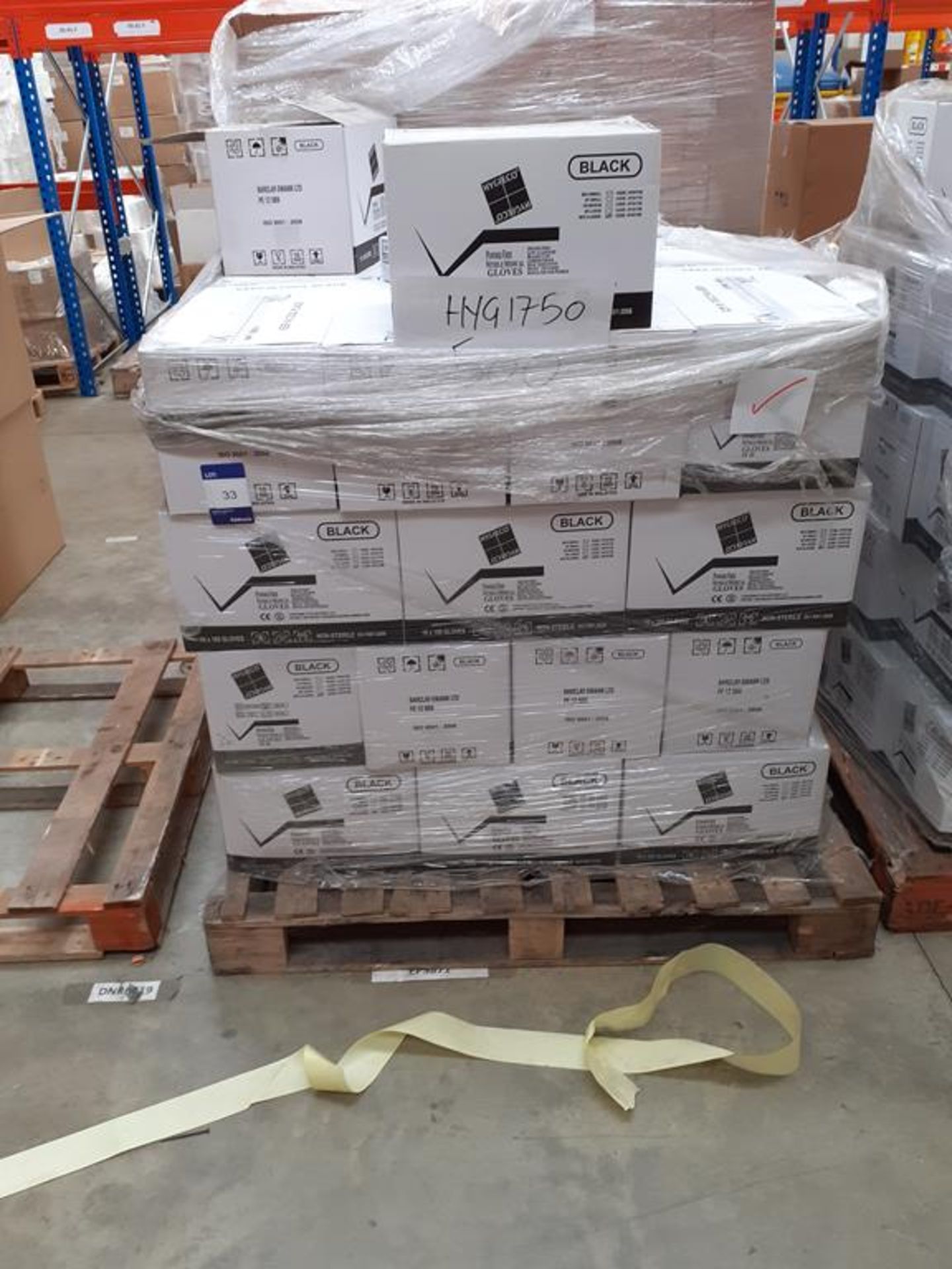 Pallet of Powder Free Nitrile Medical Gloves size XL (approx 40 boxes)