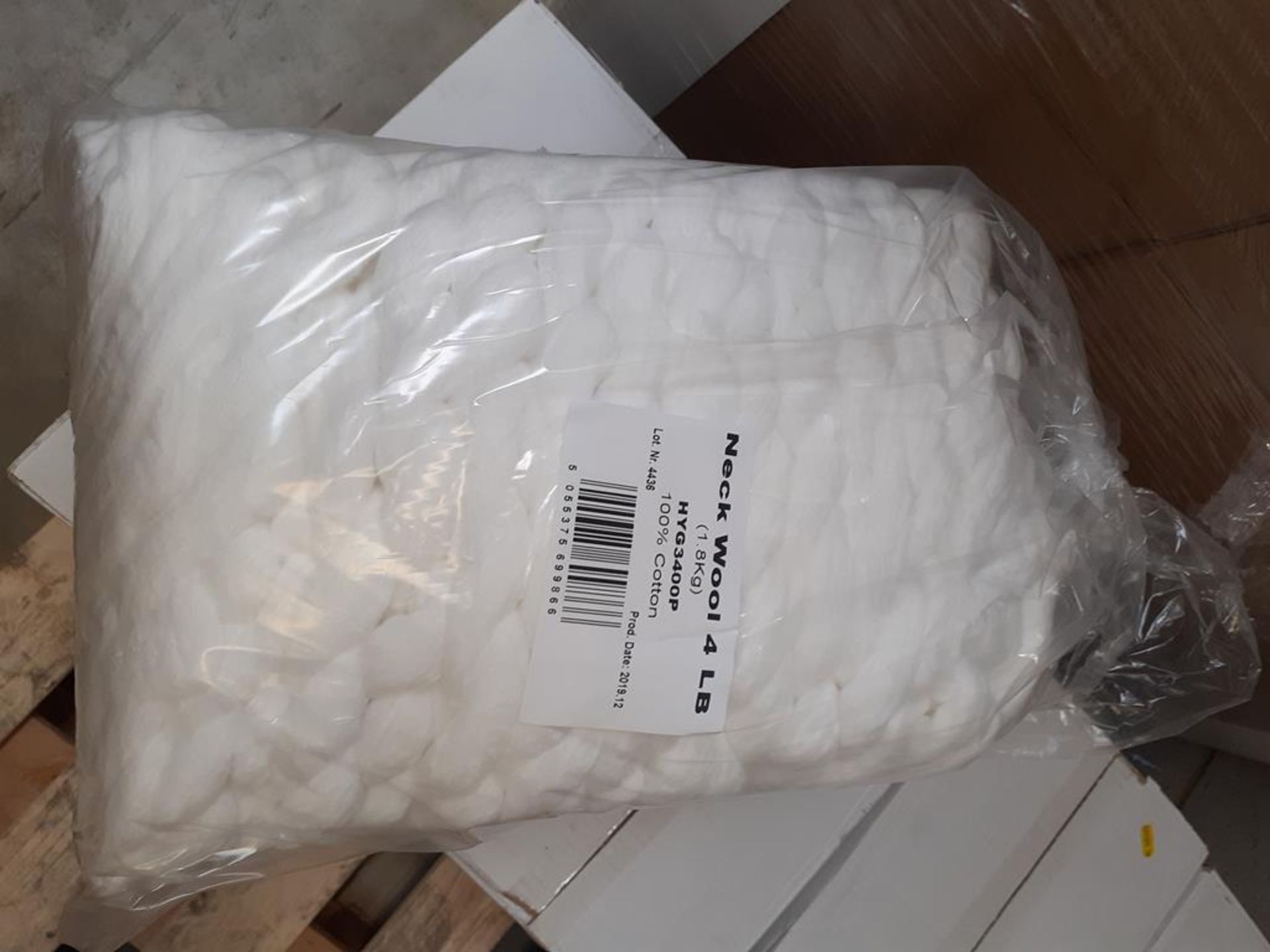 Pallet of Cotton Neck Wool (approx 20 boxes) - Image 3 of 3