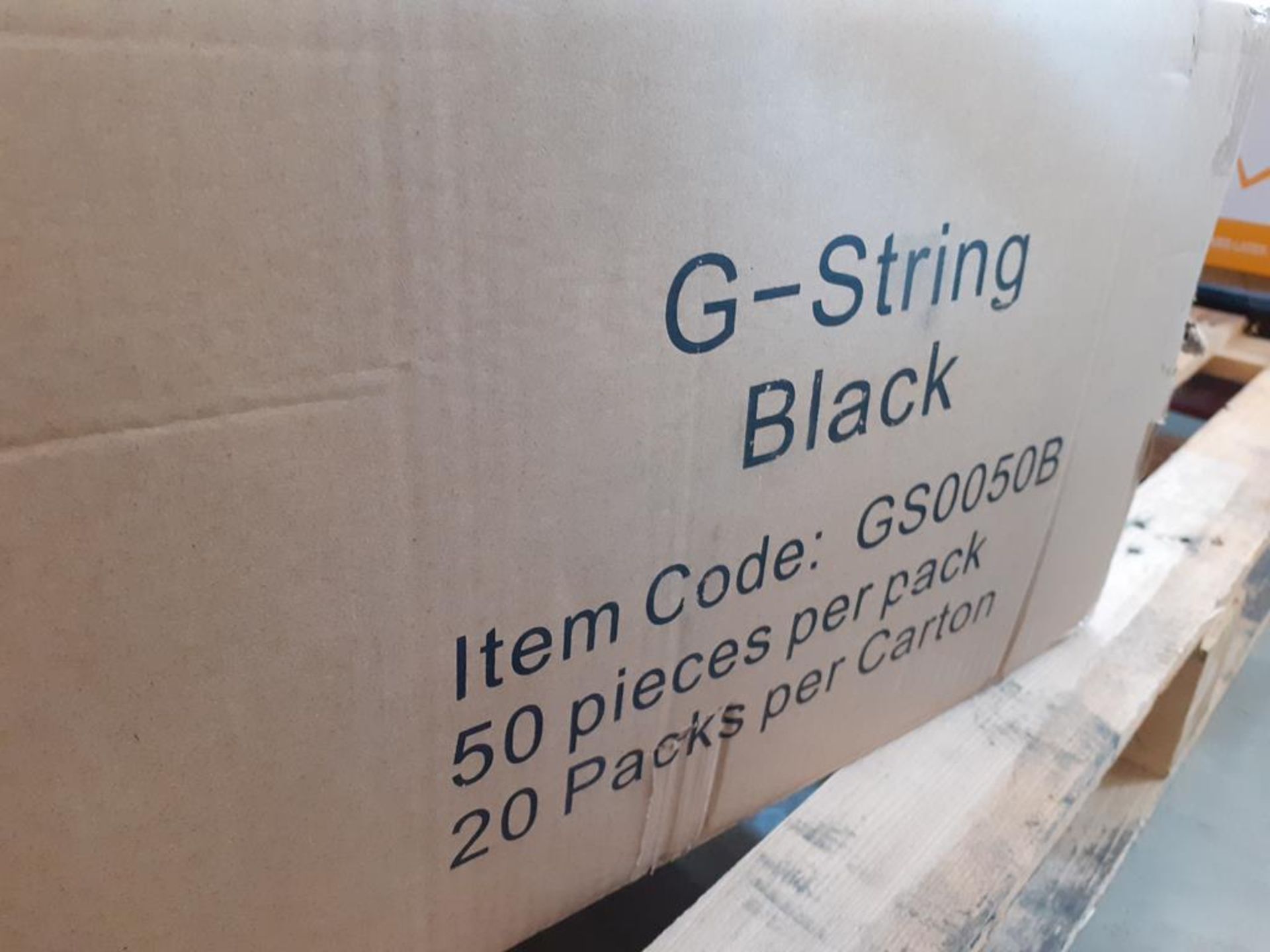 Pallet to contain a box of Black G-strings and approx 6 boxes of Pink Paper Waxing Strips - Image 4 of 5