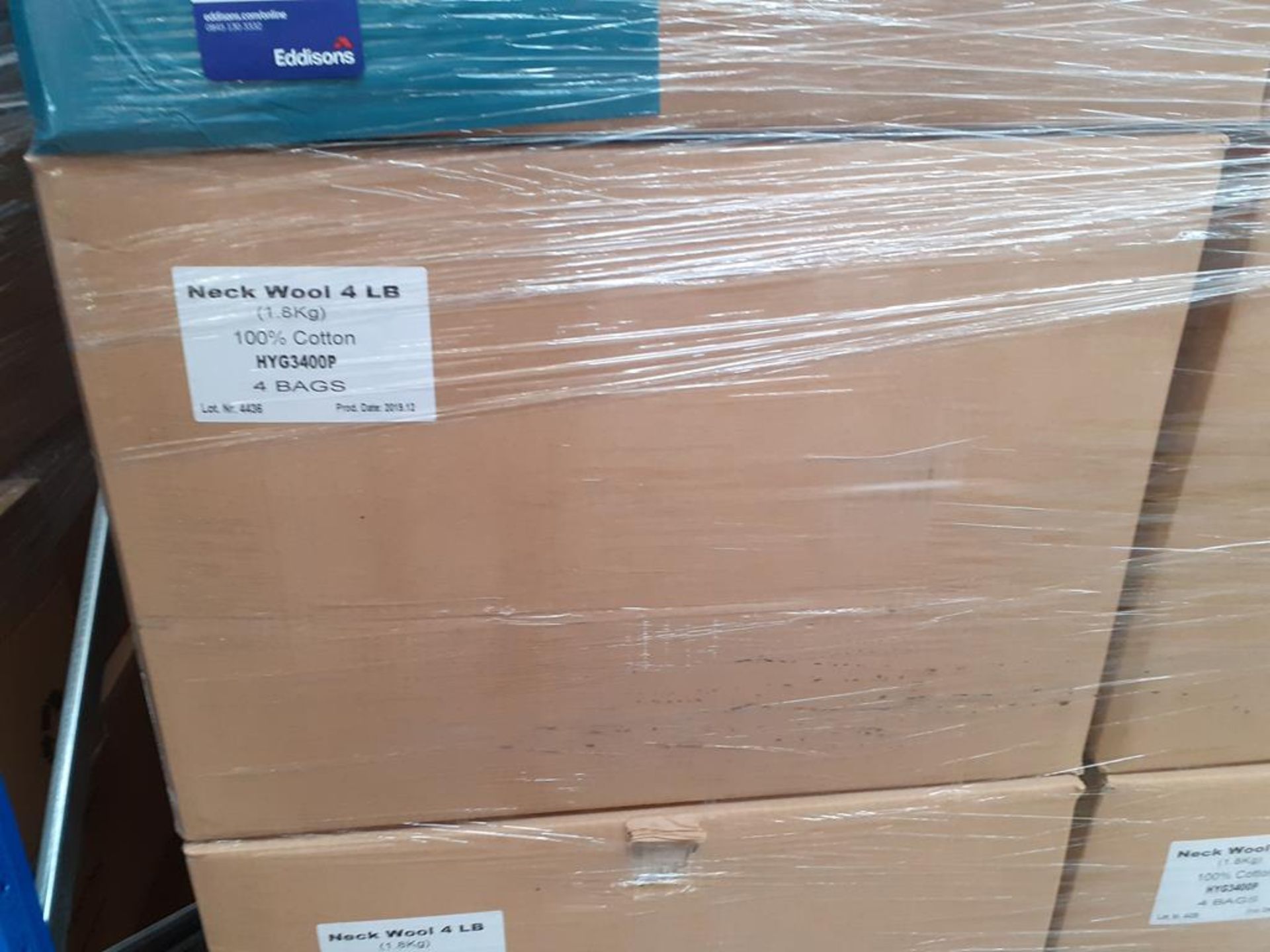 Pallet of Cotton Neck Wool (approx 20 boxes) - Image 2 of 3