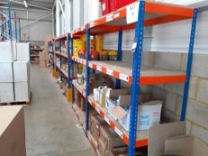 8 bays Boltless Shelving with chipboard shelves