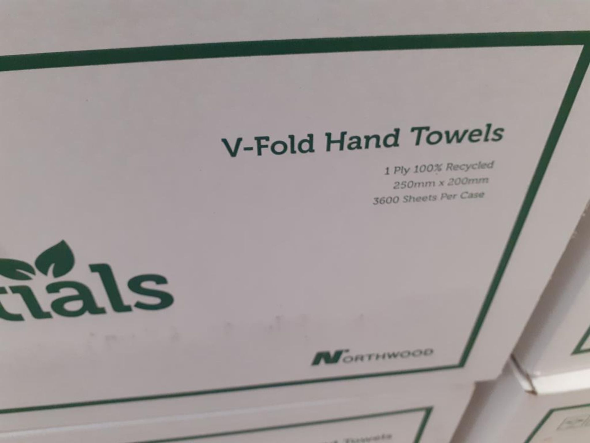 Pallet of Green V-fold Hand Towels (approx 9 boxes) - Image 2 of 3