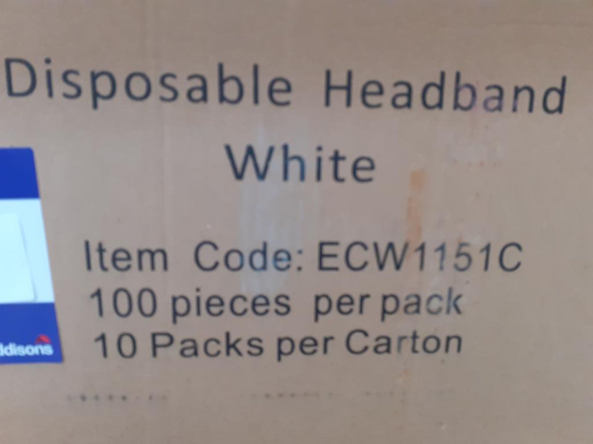 4 x boxes of White Disposable Headbands - Image 2 of 2