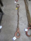 Heavy Duty Single Leg Lifting Chain with Safety Hook, 1.5m