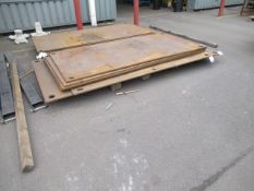 Heavy Duty Steel Road Plate 3000mm x 1500mm (approx.) Please note there is a £5 lift out fee on this