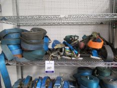 20 Various Ratchet Straps to Shelf