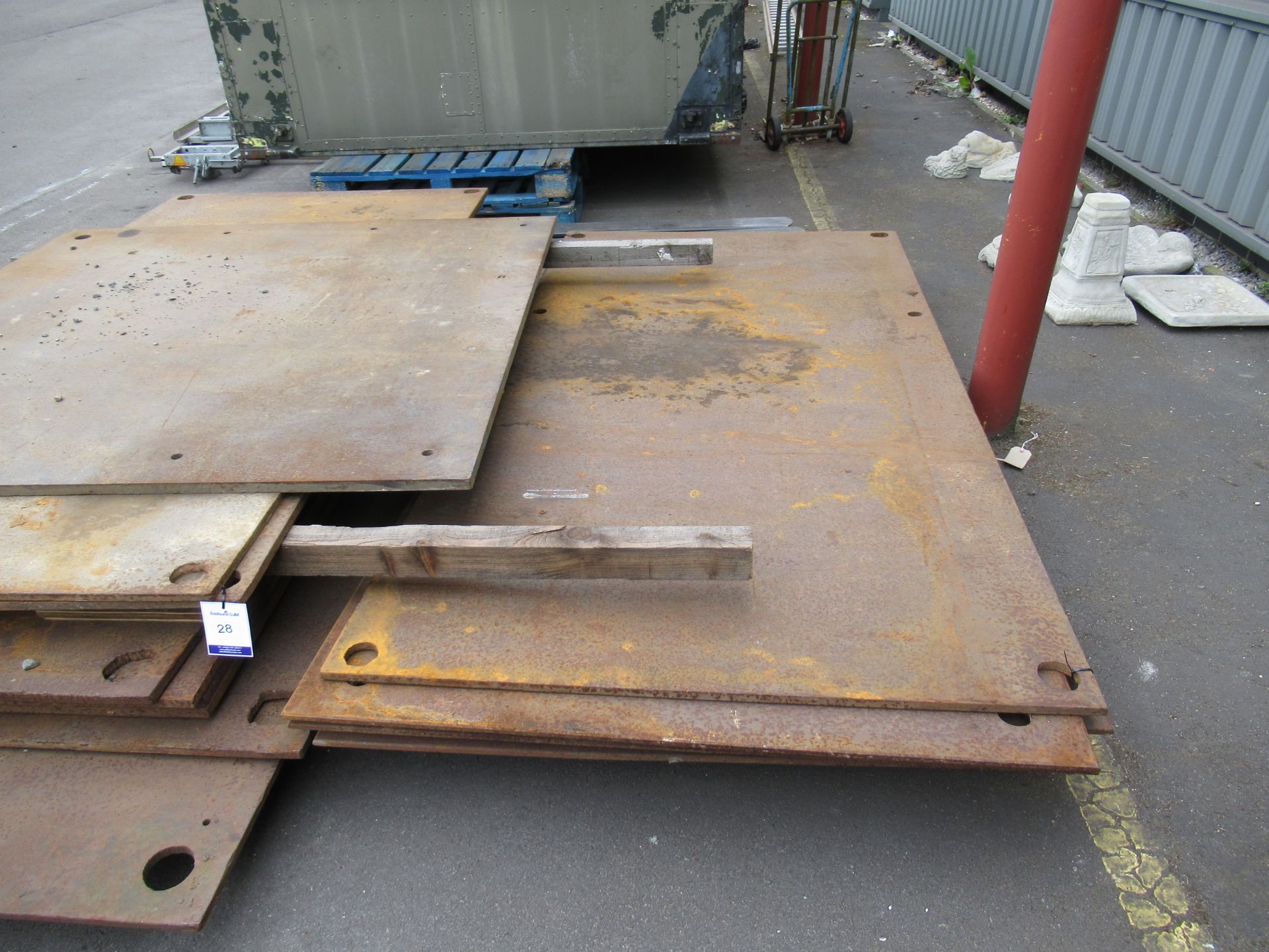 Heavy Duty Steel Road Plate 2500mm x 1250mm (approx.) min 19mm thickness Please note there is a £5