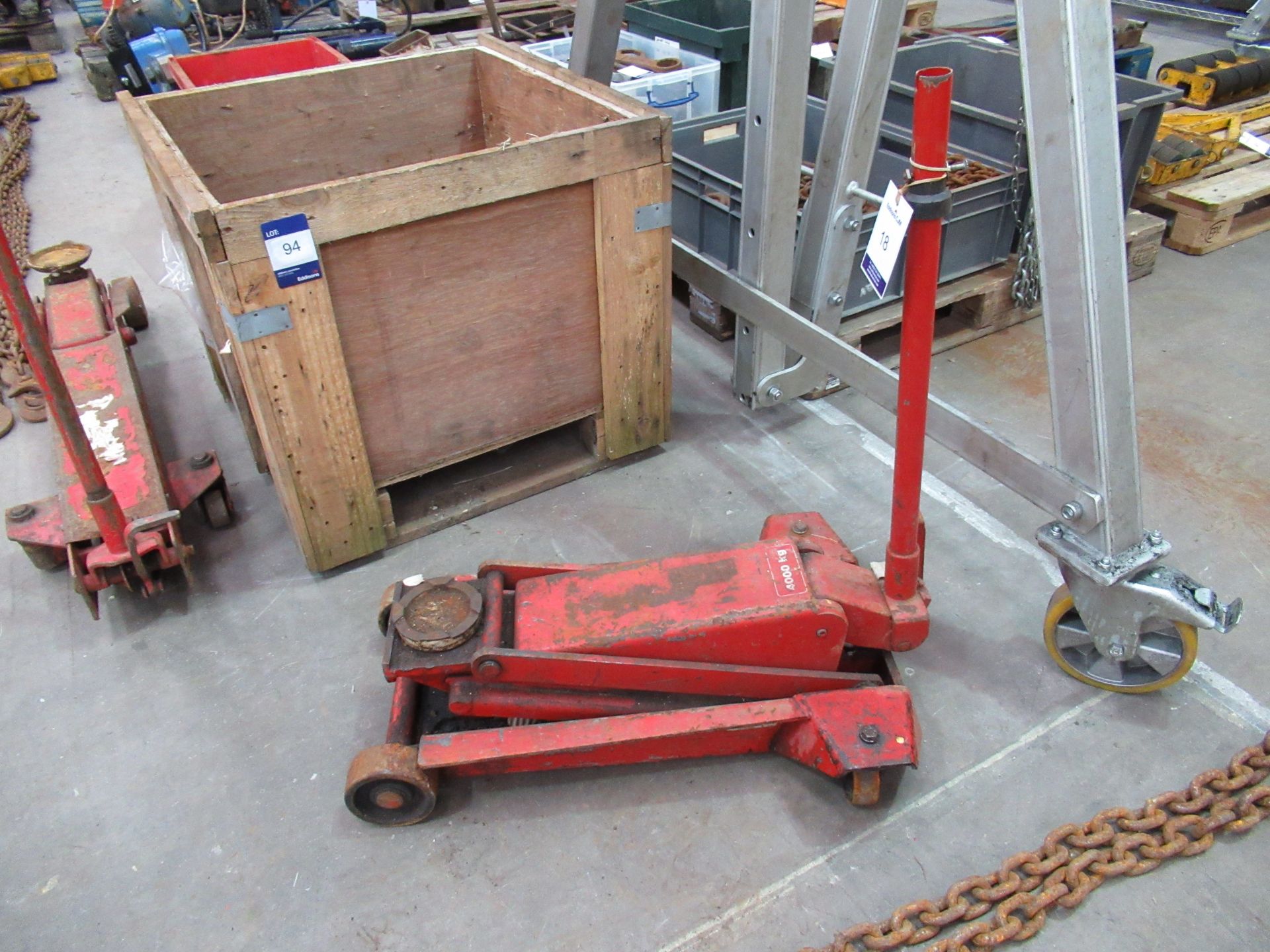 Heavy Duty Trolley Jack, 4000kg Capacity