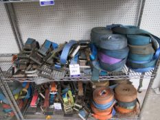 20 Various Ratchet Straps to Shelf