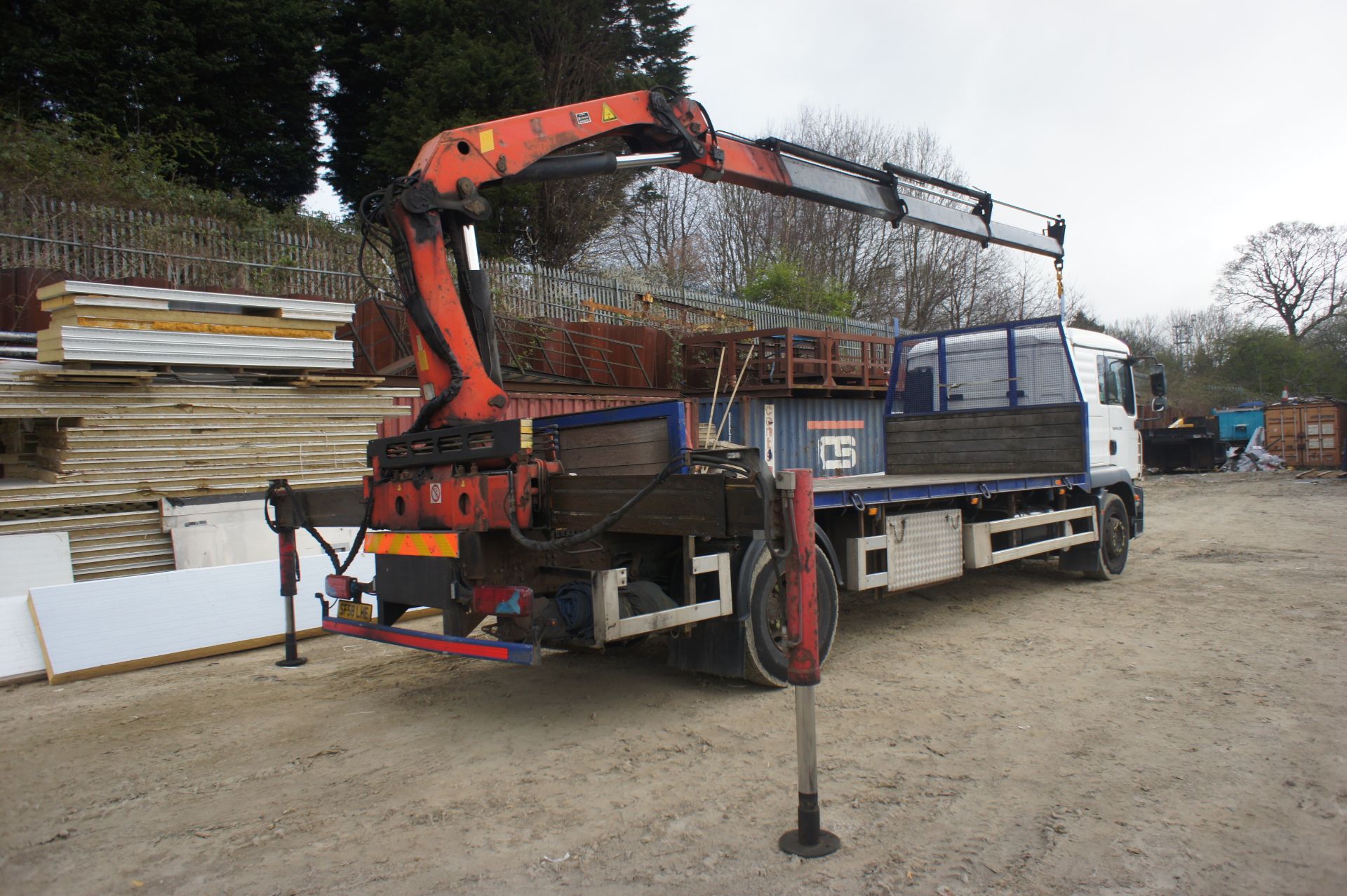 MAN/TGM 18.280 Flatbed HGV with Palfinger PK19000B Crane, 18,000kg gross weight, Registration SF58 - Image 27 of 30