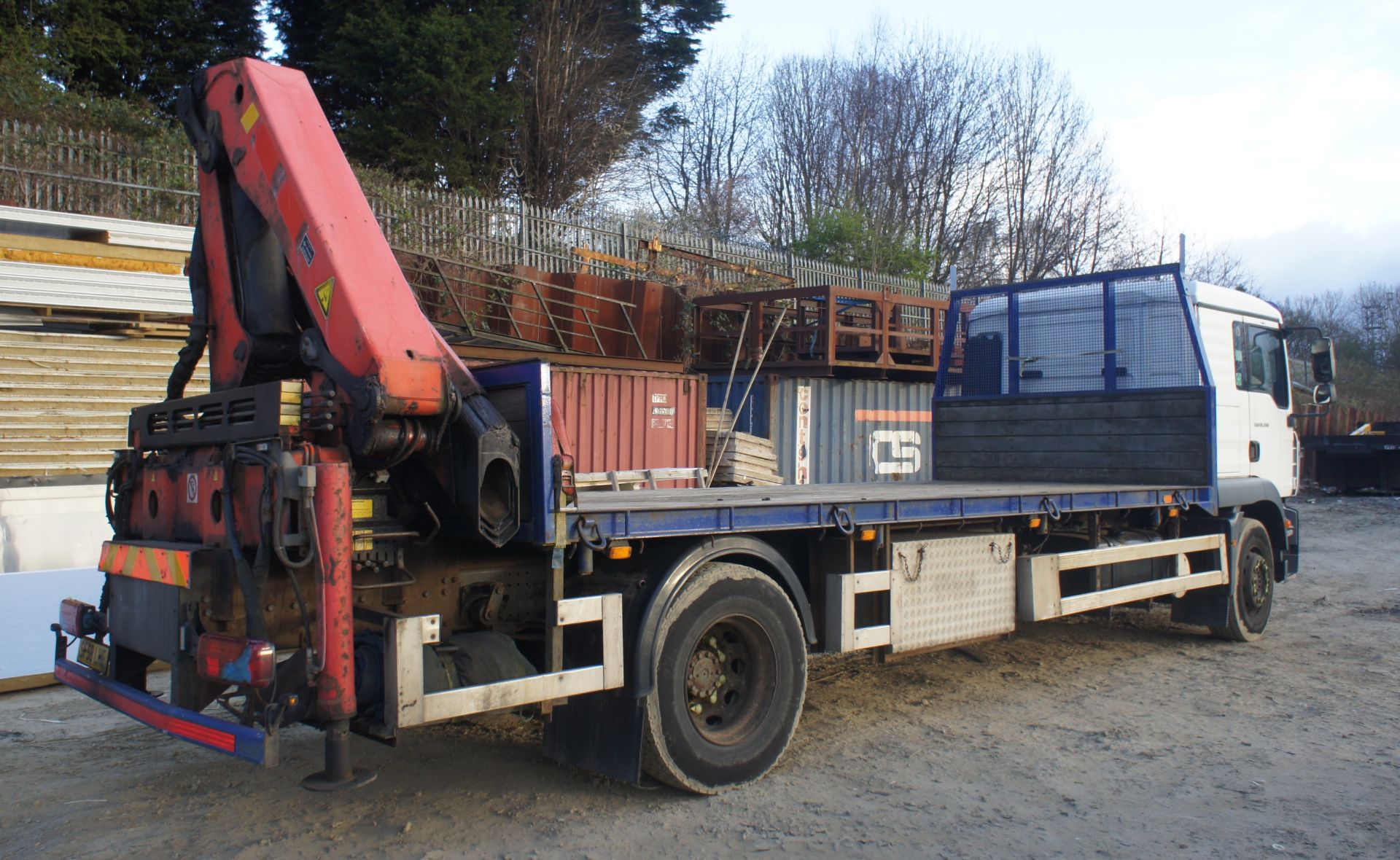 MAN/TGM 18.280 Flatbed HGV with Palfinger PK19000B Crane, 18,000kg gross weight, Registration SF58 - Image 7 of 30