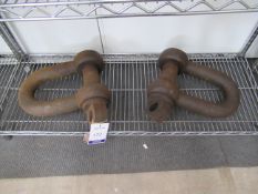 2 x Large Heavy Duty ‘D’ Shackles (1290kg SWL)